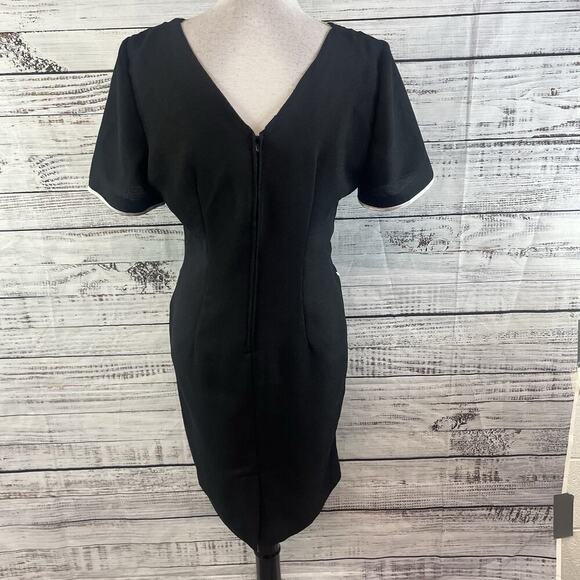 Vintage Misty Lane Dress size 11/12 Black Crepe Ribbons & Bows Wedding Church - Picture 11 of 12